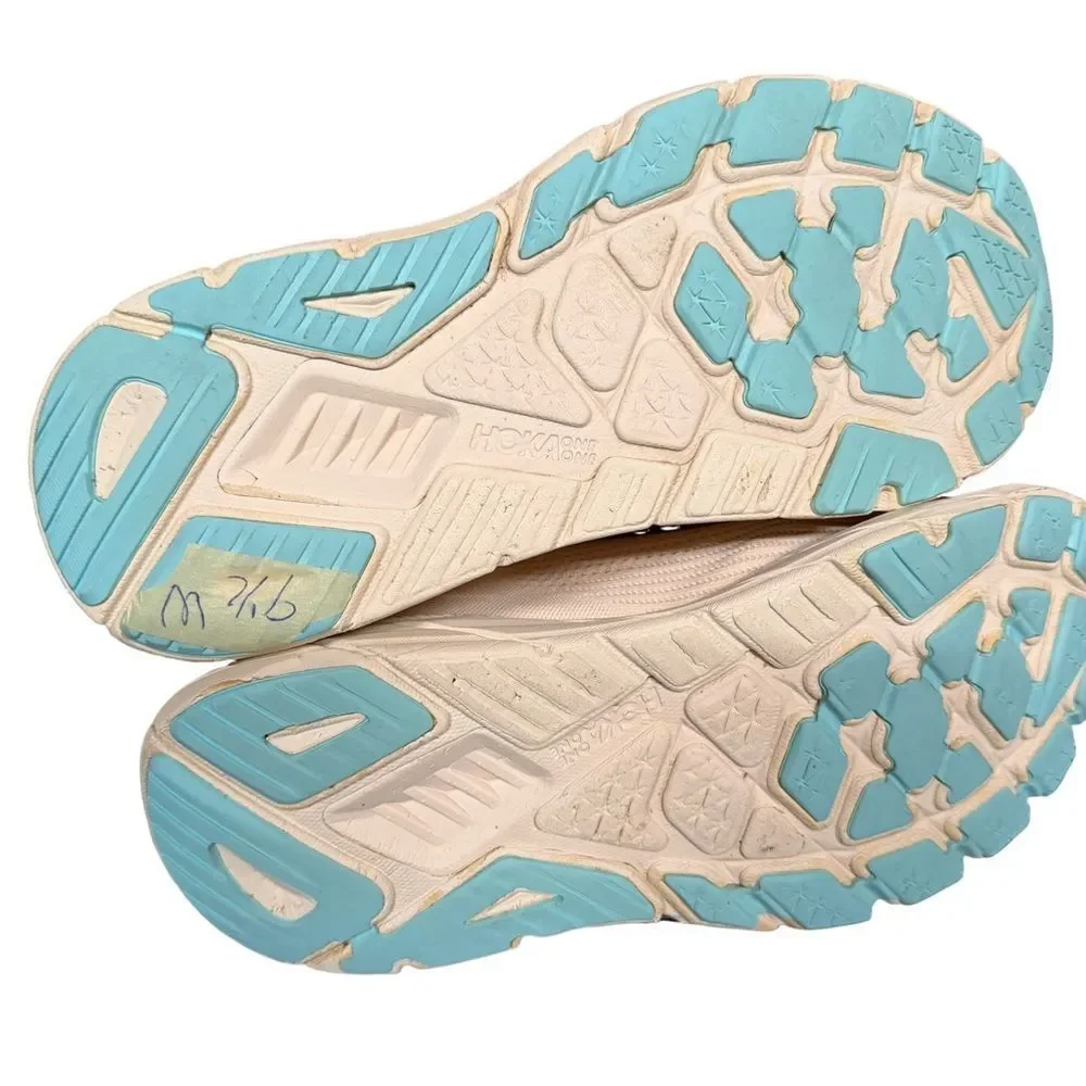 Hoka Women's Beige and Cream Athletic Shoes size 9.5 B